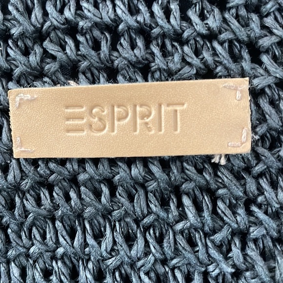 Vintage Esprit Woven Shoulder Bag/Purse, Black - Picture 5 of 5